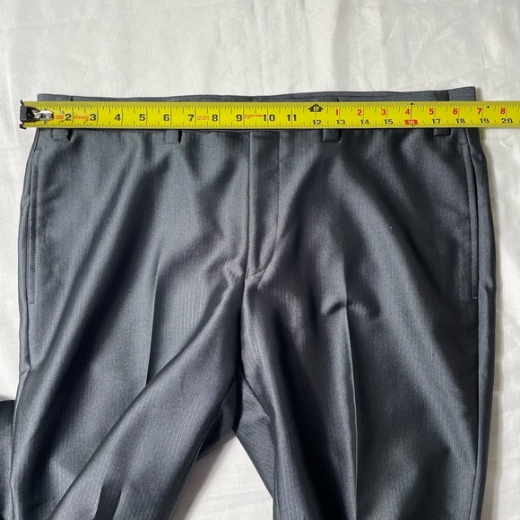 Calvin Klein Gray 2 piece Suit set 40S mens dress pants size 36x30 - Picture 10 of 12
